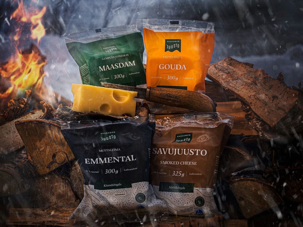 Kuusamon juuston tuotteita